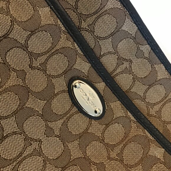 COACH Signature Canvas File Crossbody - Picture 2 of 6